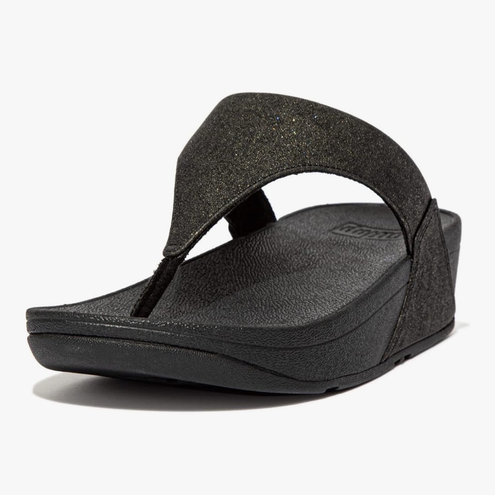 Fitflop Black Glitter Sandals size 9 - Picture 2 of 8